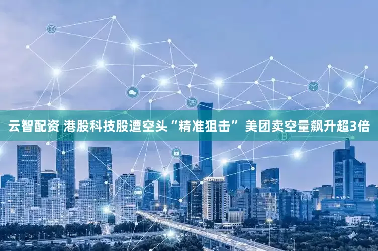 云智配资 港股科技股遭空头“精准狙击” 美团卖空量飙升超3倍